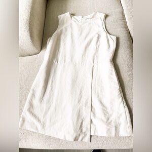 Club Monaco Women’s Romper with Pockets - Cream and Khaki Pinstripes NEW W TAGS